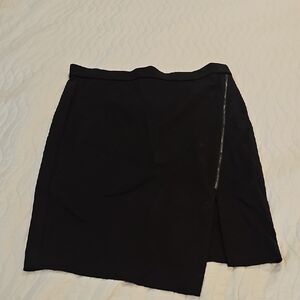 Jules & Leopold Black Asymmetrical Mini Pencil Skirt